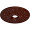 Ekena Millwork Ashley Ceiling Medallion (Fits Canopies up to 4 3/4"), 23 7/8"OD x 4"ID x 2 1/8"P, Brushed Mahogany CM23ASBMF - alternate 2